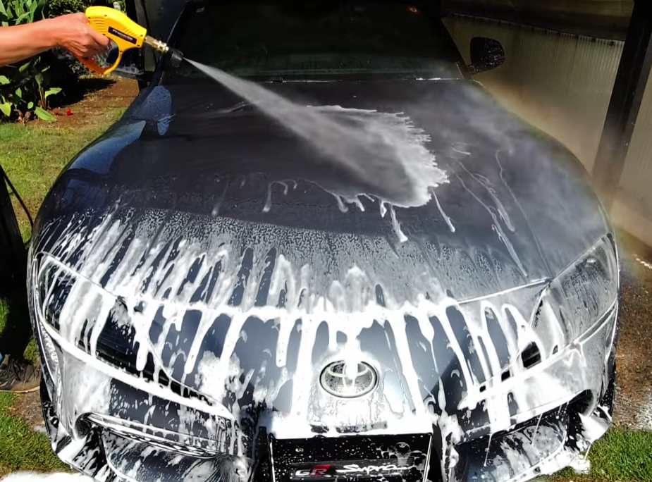 【プロ仕様】ショートガン ケルヒャー対応 スイベル付き フォームガン 真鍮製 洗車 洗床 掃除用 