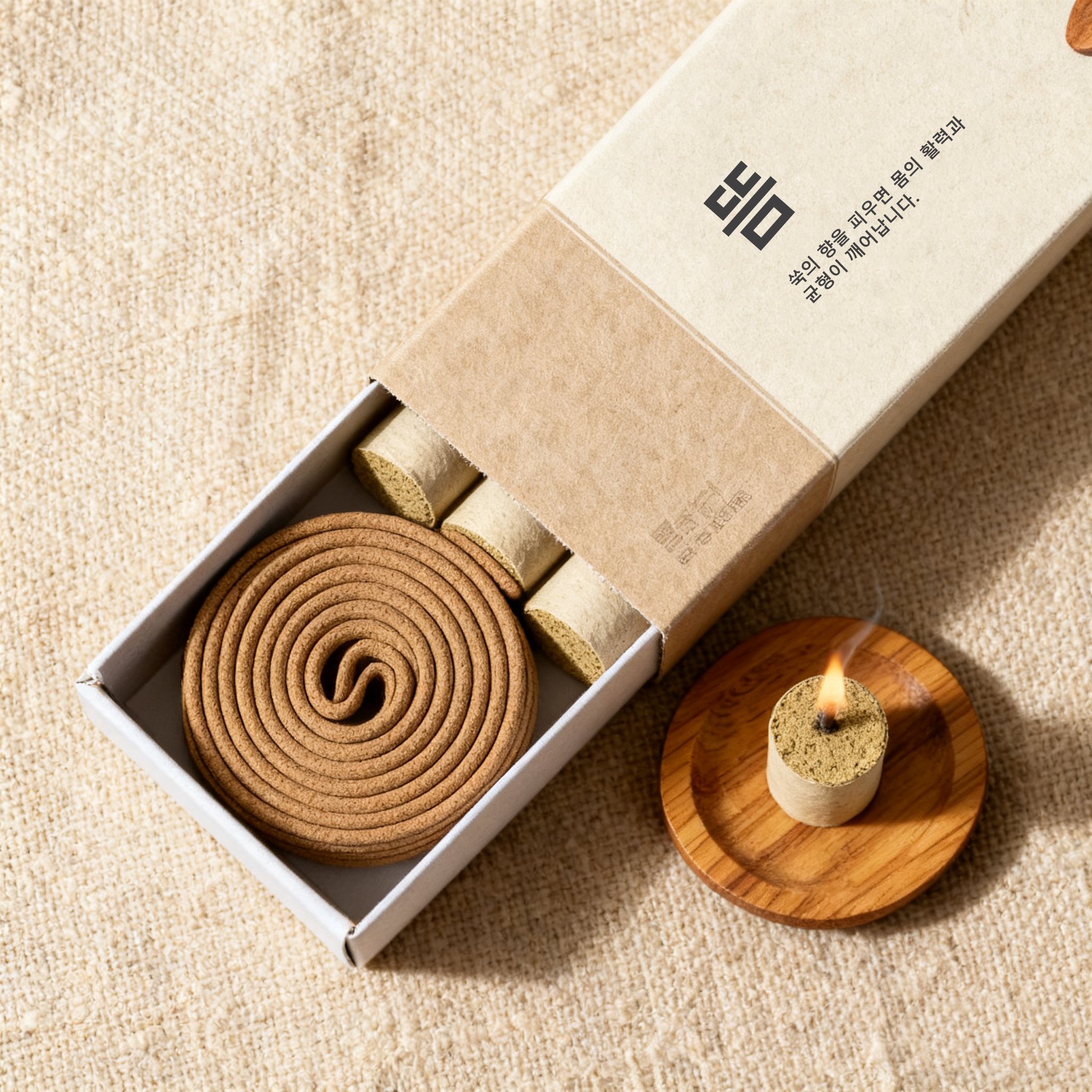 천연 쑥으로 만든 한방쑥뜸 조화