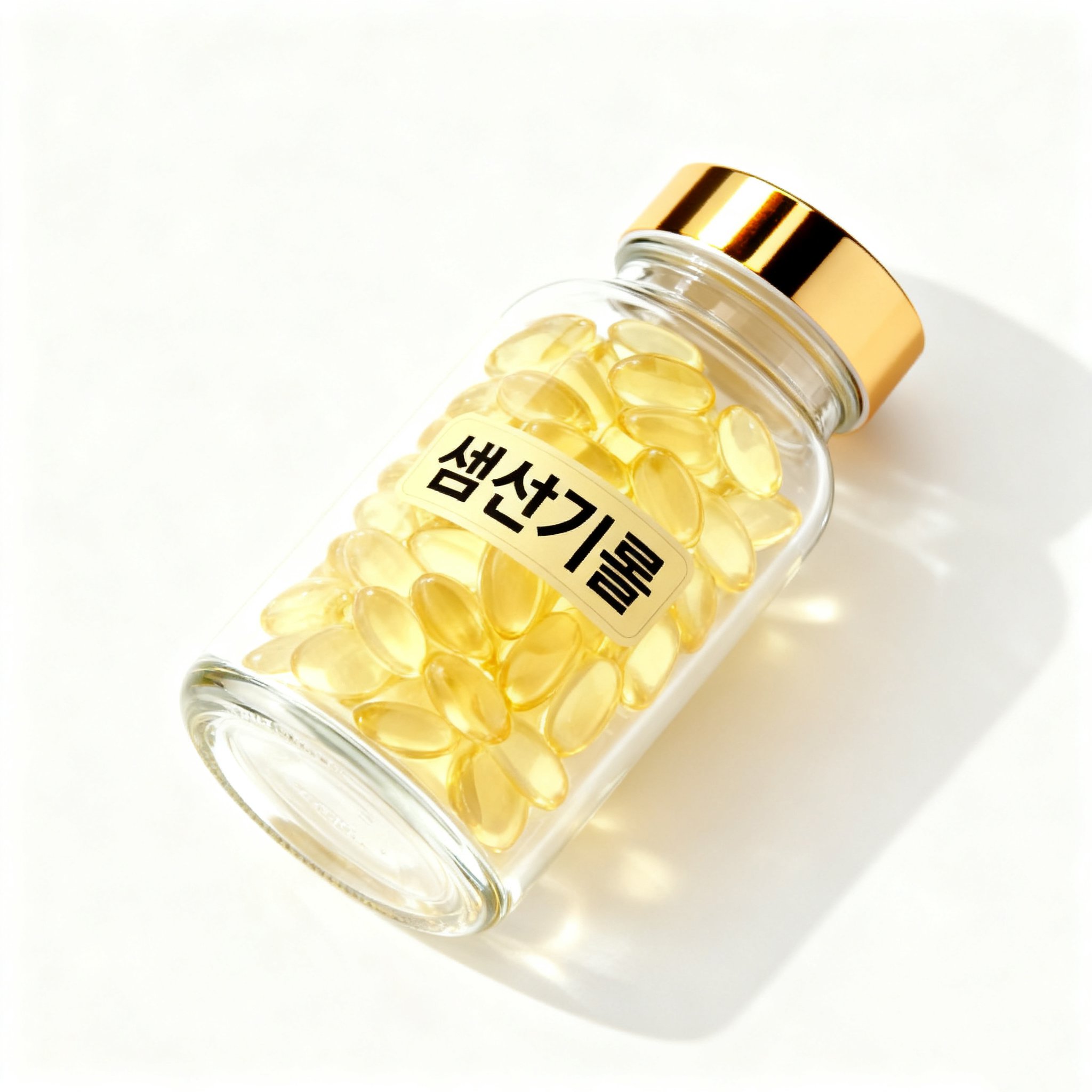 건강한 영양의 오메가3 피쉬 오일 제품 이미지