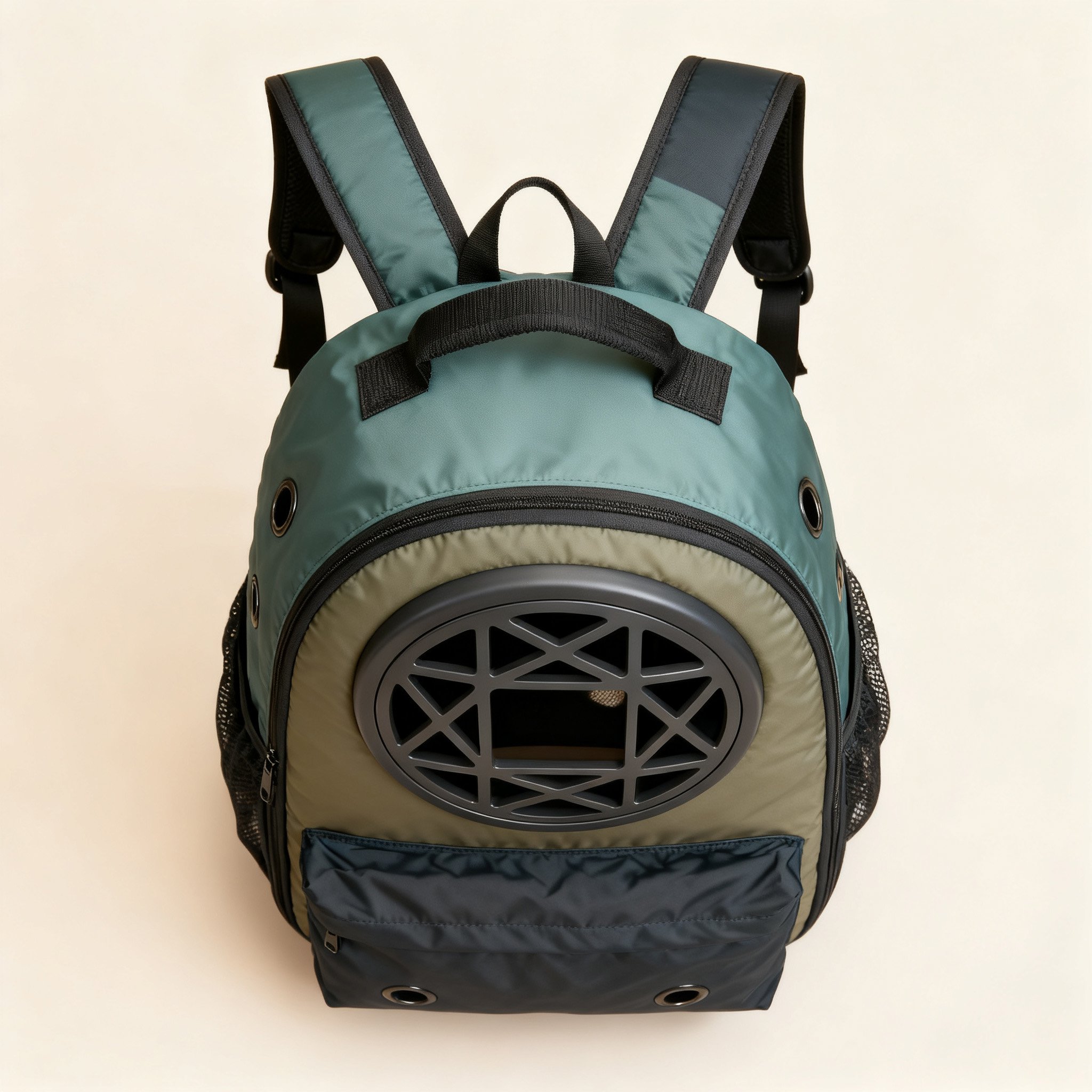 กระเป๋าเป้สำหรับสัตว์เลี้ยงไนลอนระบายอากาศ