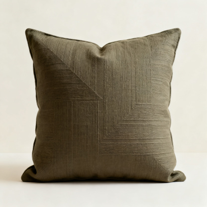 หมอนอิงผ้าลินิน Shua สำหรับตกแต่งบ้าน (แพ็ค 4 ชิ้น)