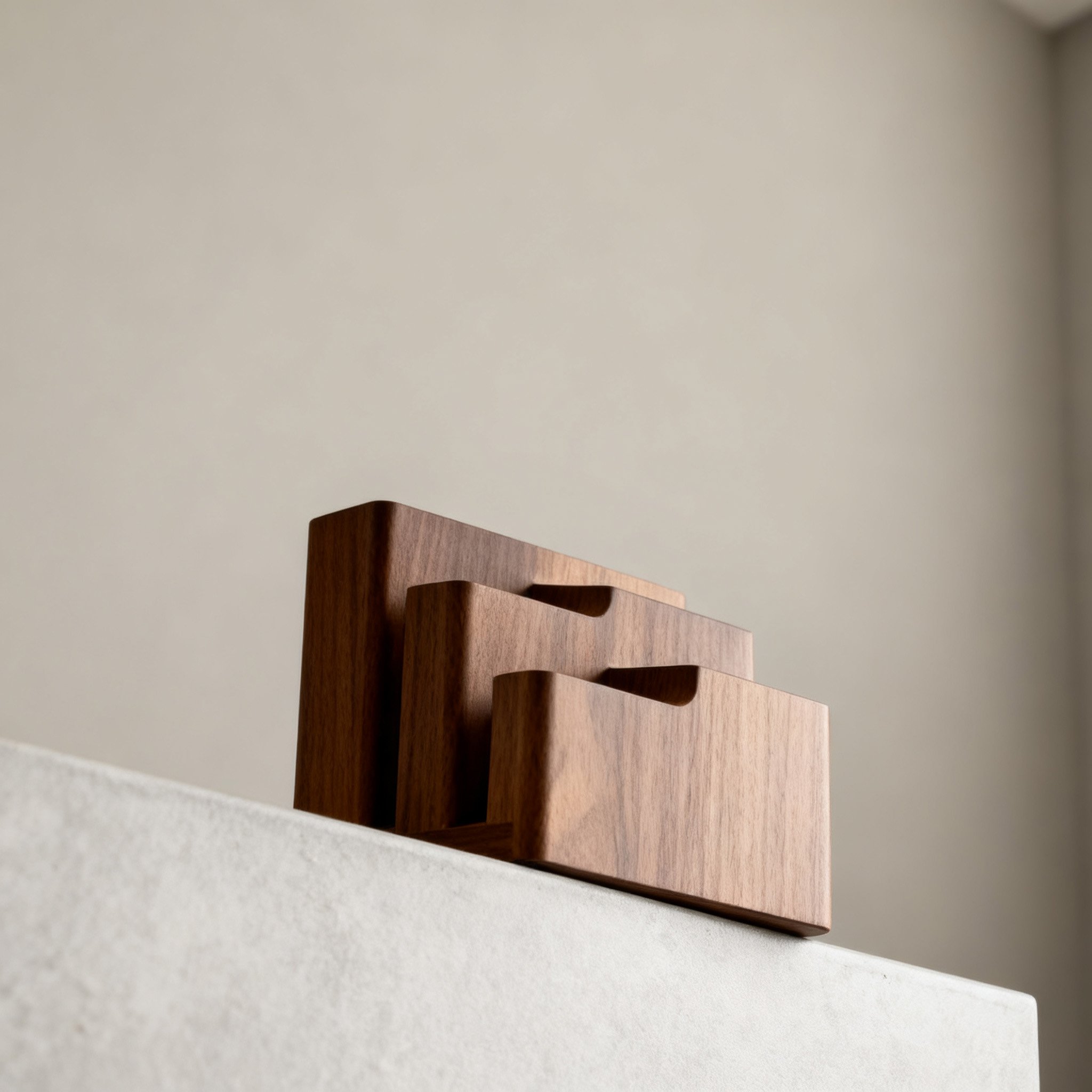 ชั้นวางเครื่องครัวไม้วอลนัทคุณภาพสูง