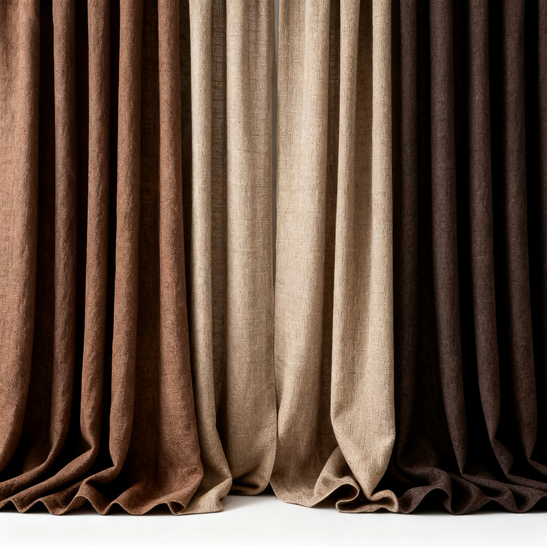 ผ้าม่านลินินดีไซน์หรูหราแบบไล่สี