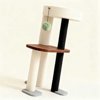 แท่นปีนสำหรับแมวดีไซน์ทันสมัยวัสดุผสม