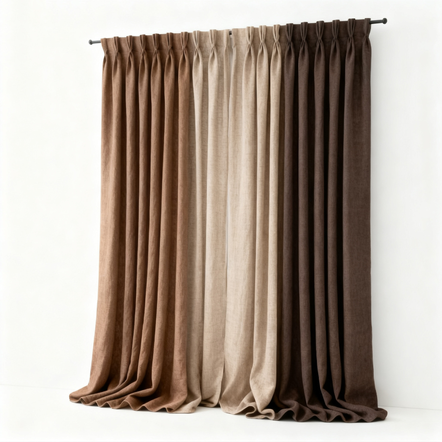 ผ้าม่านลินินดีไซน์หรูหราแบบไล่สี