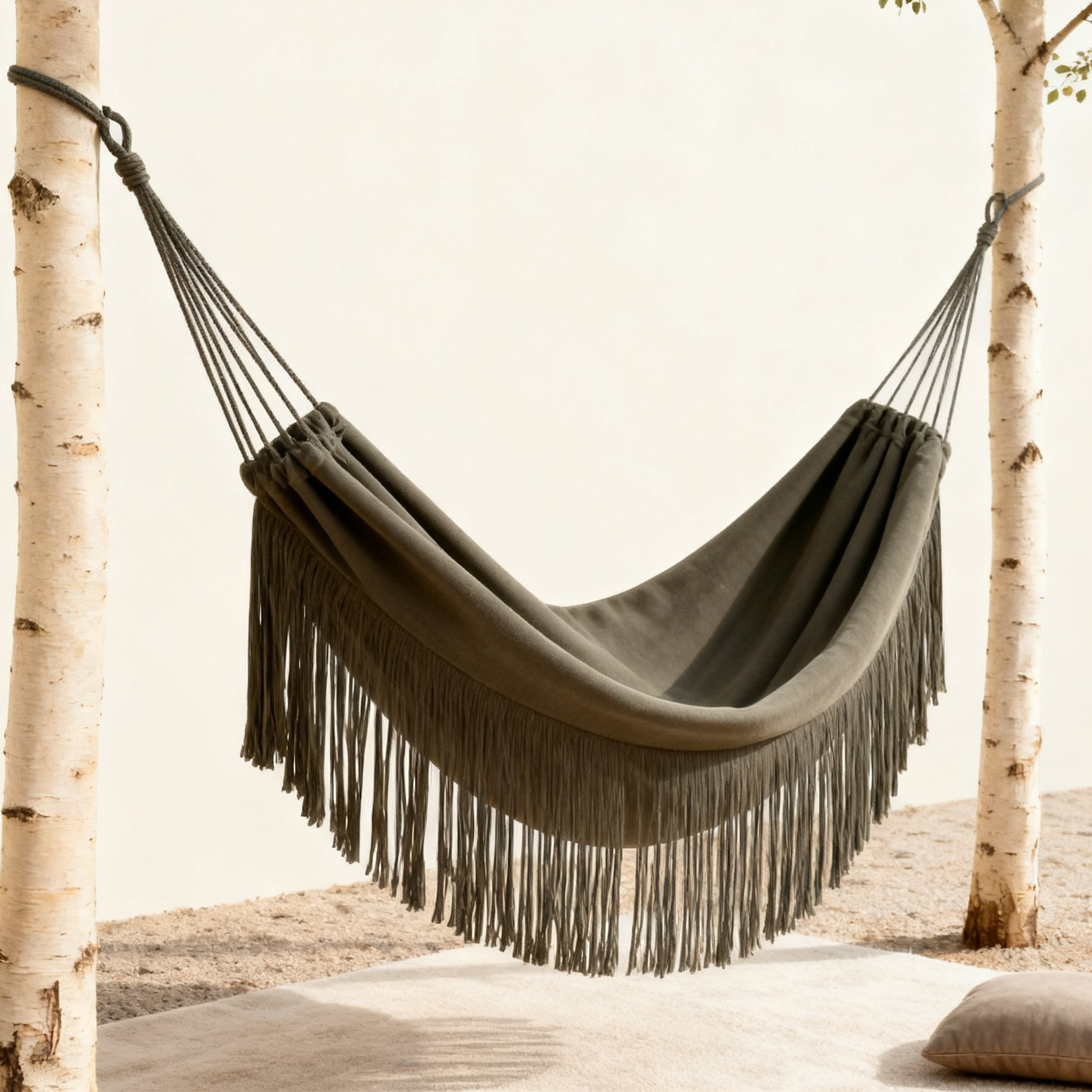 เปลญวนผ้าฝ้ายนุ่มเหมาะสำหรับพักผ่อน