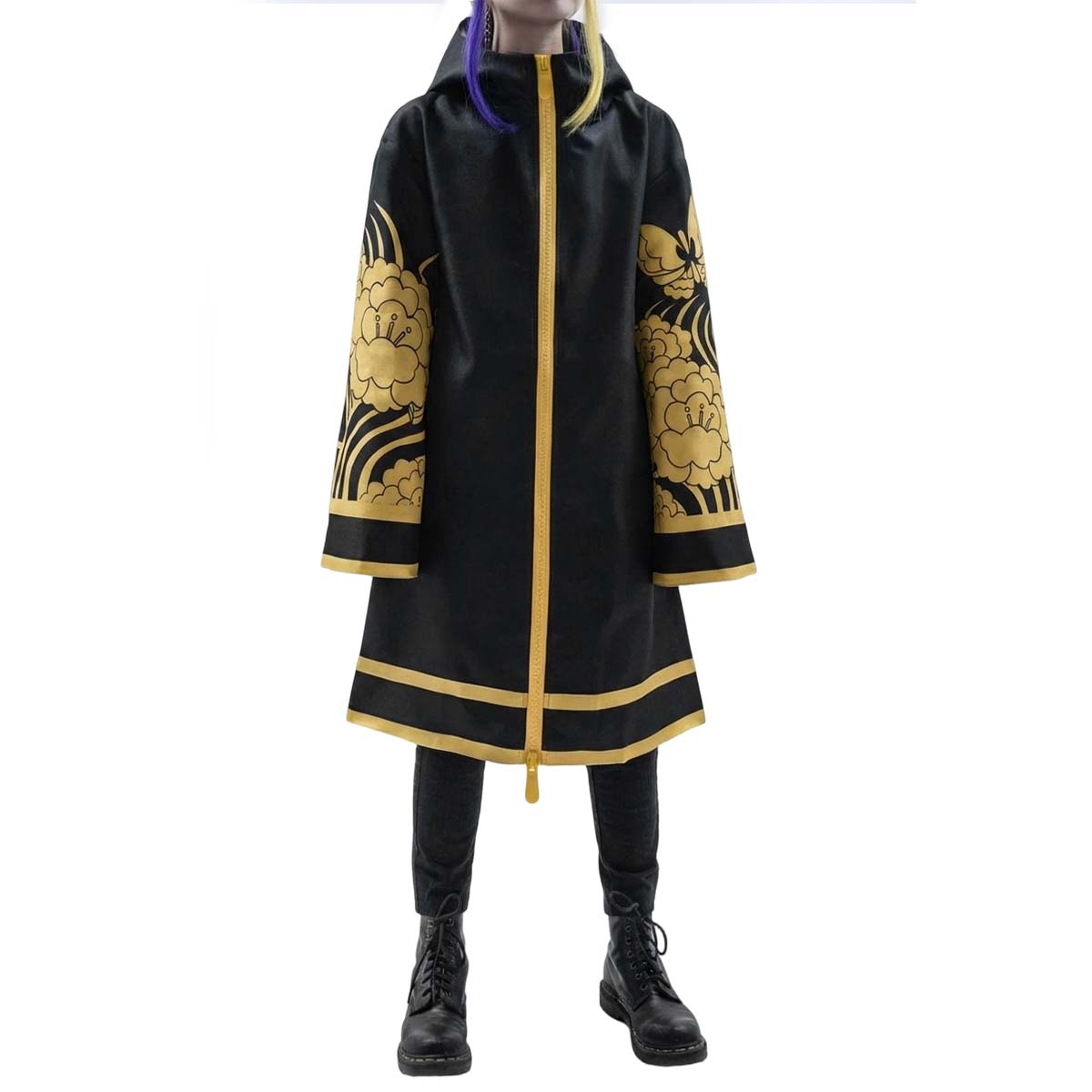 【新着商品】HOLOUN 東京卍 梵 副総長 今牛若狭(金色) 蝶の柄 上着単品 コスプレ衣装 コスチューム 変身 仮装 クリスマス 祝日贈り物 ハロウィン適用 