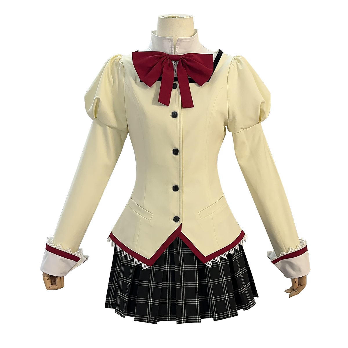 【在庫品】HOLOUN 魔法まどカマギカ 見滝原中学 劇場版廻天 制服スーツ 鹿目まどか 暁美ほむら 美樹さやか 巴マミ 佐倉杏子 コスチューム 変身 仮装 クリスマス 祝日贈り物 ハロウィン適用 
