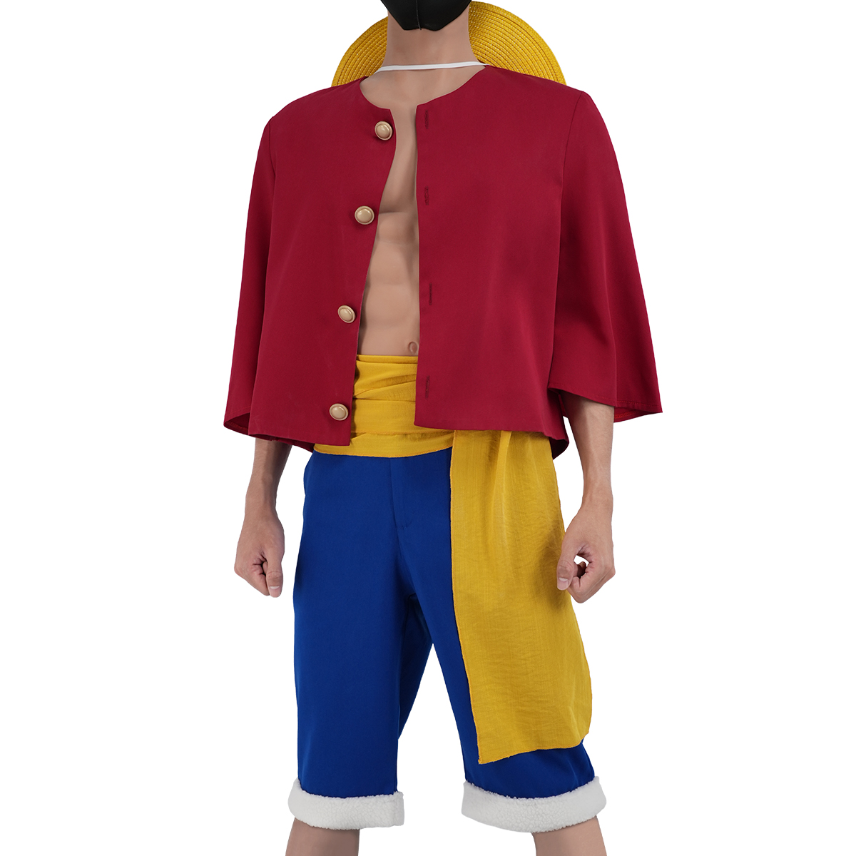 【在庫品】HOLOUN ONEピース モンキー・D・ルフィ コスプレ衣装 コスチューム 変身 仮装 クリスマス 祝日贈り物 ハロウィン適用 