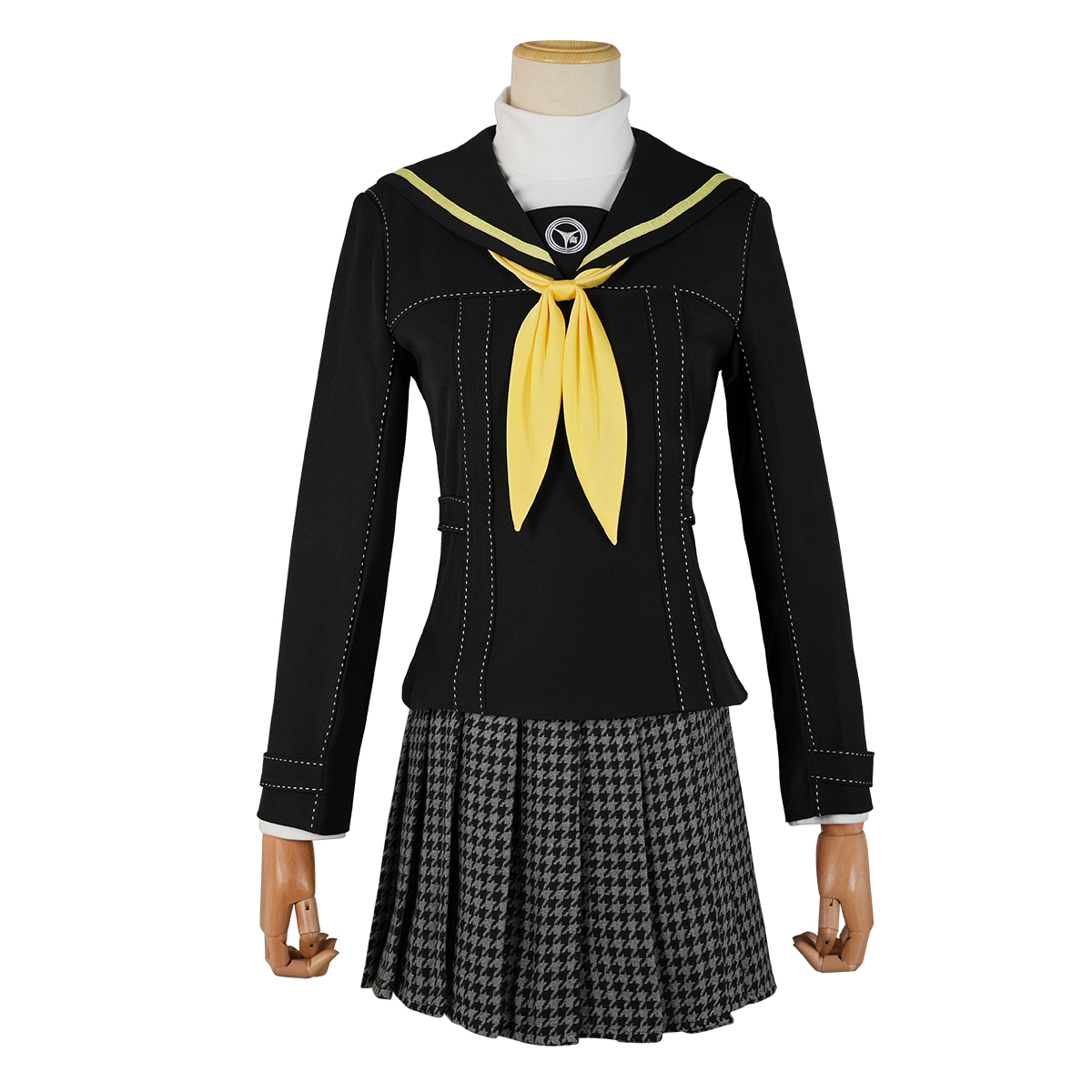【在庫品】HOLOUN ペルソナ4 P4 八十神高等学校 久慈川理世 学生制服 刺繡スタイル コスプレ衣装 コスチューム 変身 仮装 クリスマス 祝日贈り物 ハロウィン適用 