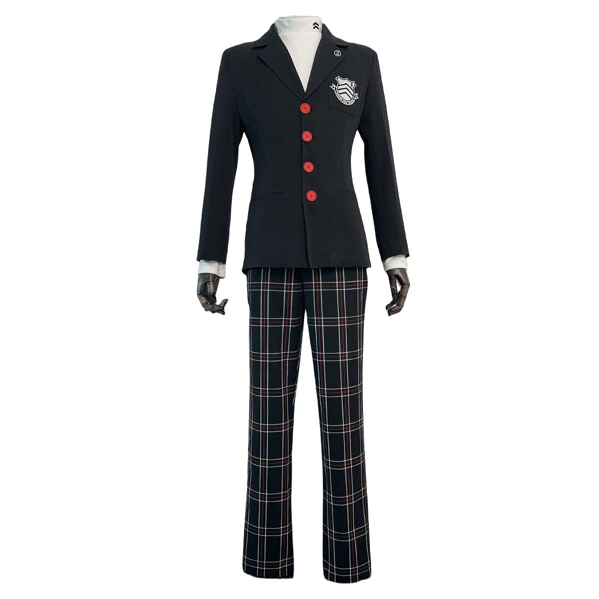 【在庫品】HOLOUN ペルソナ5 P5 秀尽学園高校 雨宮蓮 学生制服 刺繡スタイル コスプレ衣装 コスチューム 変身 仮装 クリスマス 祝日贈り物 ハロウィン適用 