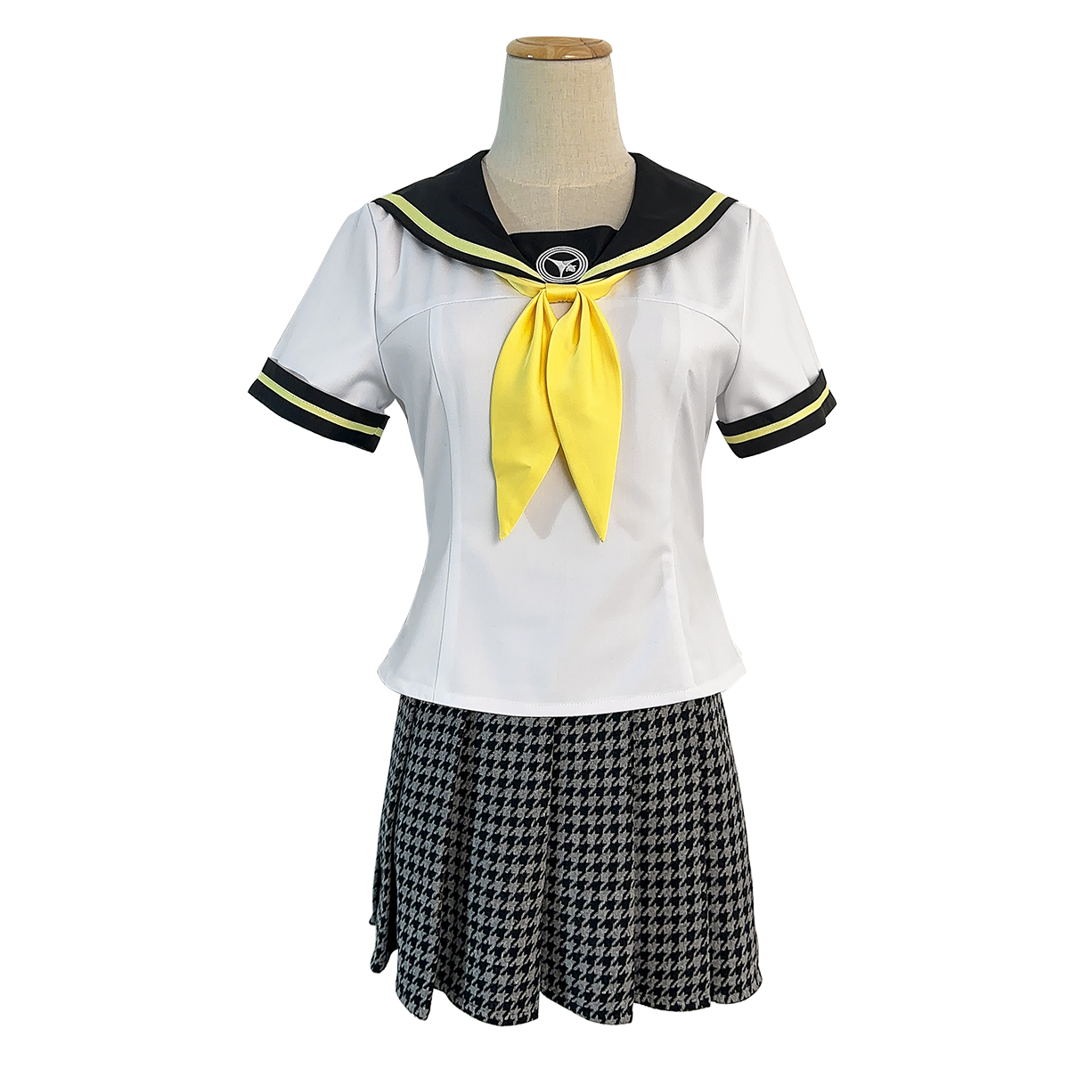 【在庫品】HOLOUN ペルソナ4 P4 八十神高等学校 夏制服 久慈川理世 学生制服 刺繡スタイル コスプレ衣装 コスチューム 変身 仮装 クリスマス 祝日贈り物 ハロウィン適用 