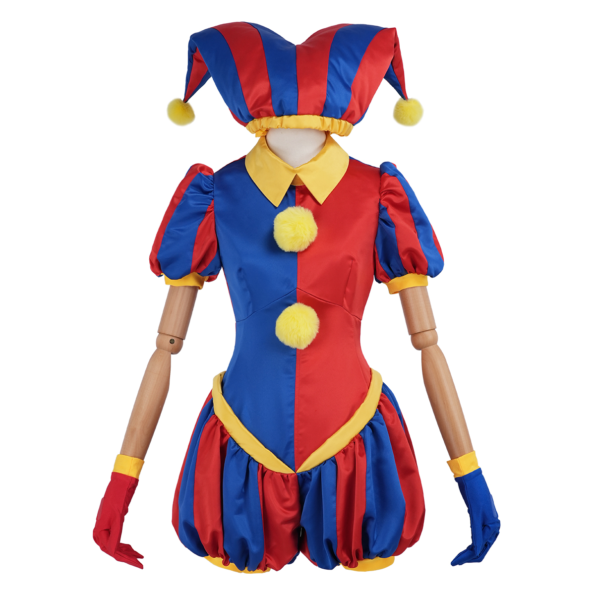 【新着商品】HOLOUN デジタルAmazing・サーカス ピエロ ポムニPomniのコスプレ服 ハロウィン仮装 ゲームコスプレ衣装 セット クリスマス イベント  ゲーム仮装 アニメ 演出服