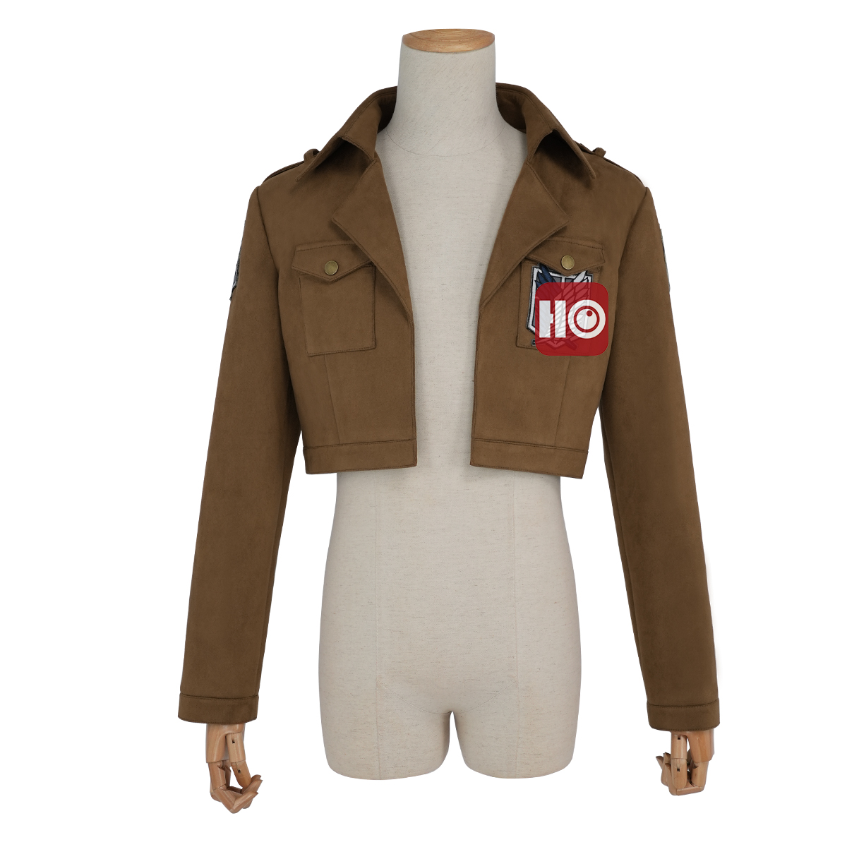 【在庫品】HOLOUN 進撃のジャイアント 巨人 調査兵団 ジャケット 自由の翼 コート エレン ミカサ アルミン リヴァイ コスプレ衣装 コスチューム 変身 仮装 クリスマス 祝日贈り物 ハロウィン適用 