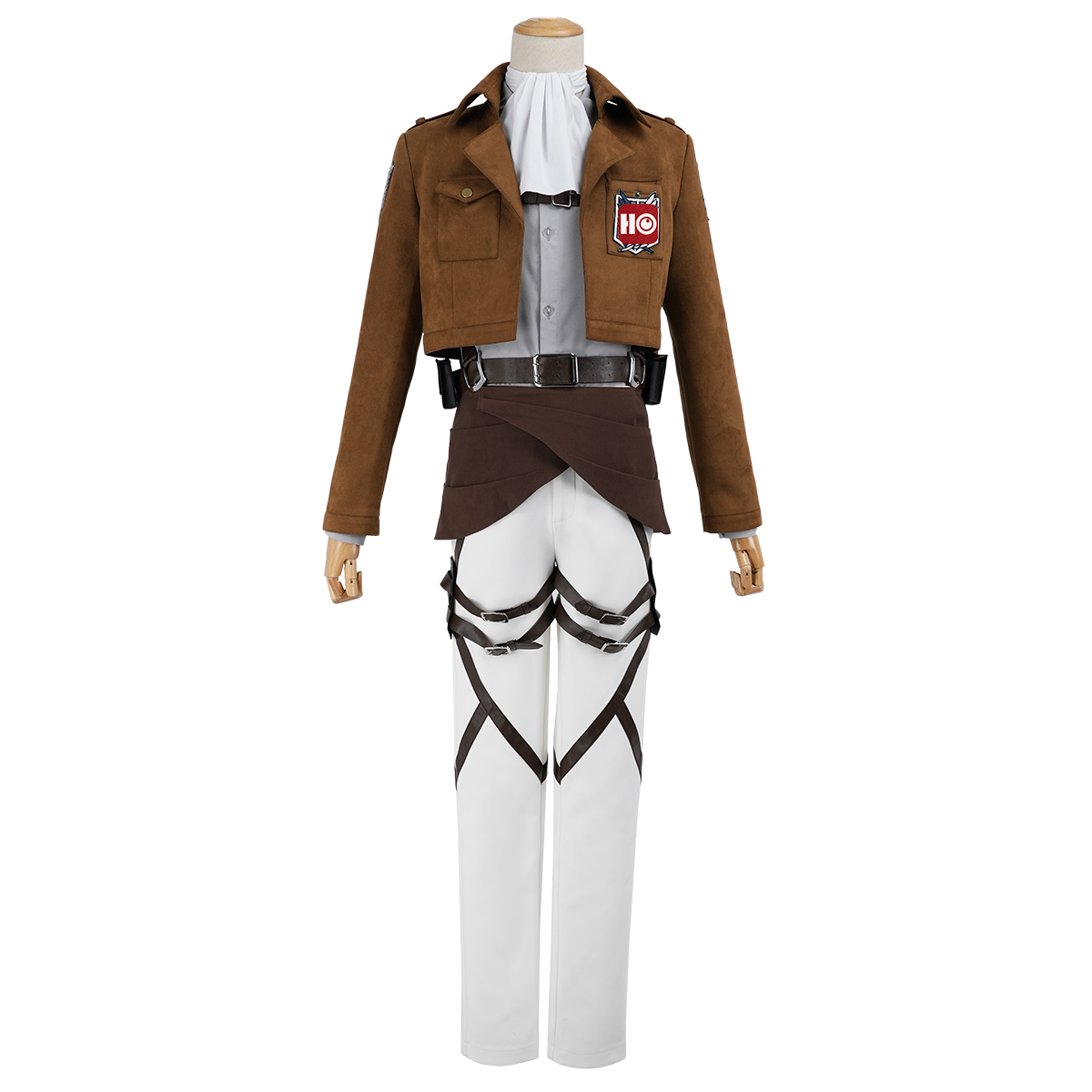 【在庫品】HOLOUN 進撃のジャイアント 巨人 調査兵団 自由の翼 リヴァイ コスプレ衣装 コスチューム 変身 仮装 クリスマス 祝日贈り物 ハロウィン適用 