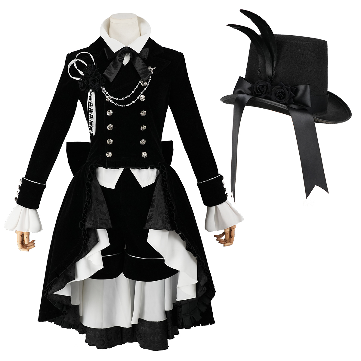 【新着商品】HOLOUN 黒の執事 シエル・ファントムハイヴのコスプレ服 6巻表紙 貴族風 コスチューム 変身 仮装 クリスマス 祝日贈り物 ハロウィン適用 