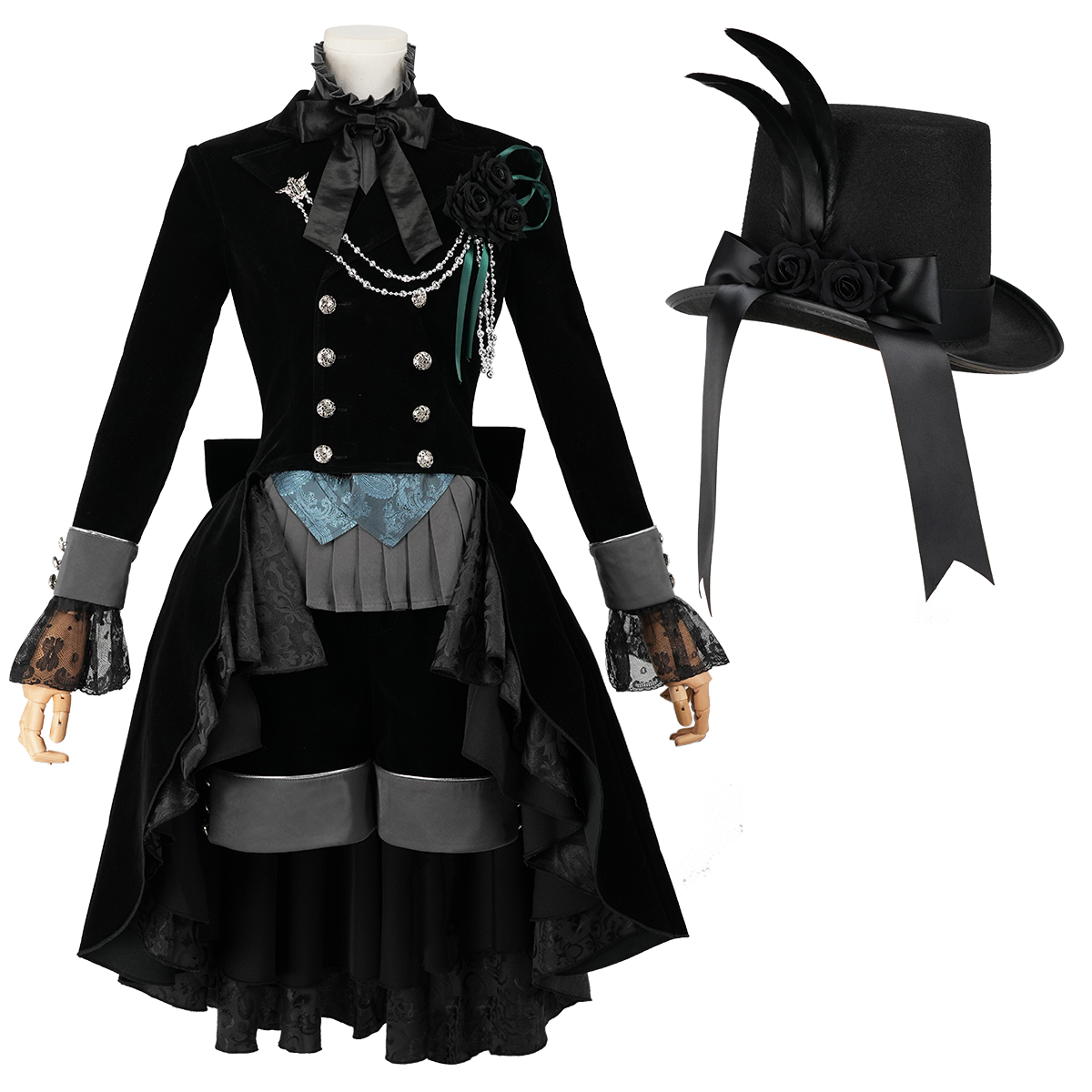 【新着商品】HOLOUN 黒の執事 双子 シエル・ファントムハイヴ 兄シエルのコスプレ服 6巻衣装 貴族風 コスチューム 変身 仮装 クリスマス 祝日贈り物 ハロウィン適用 