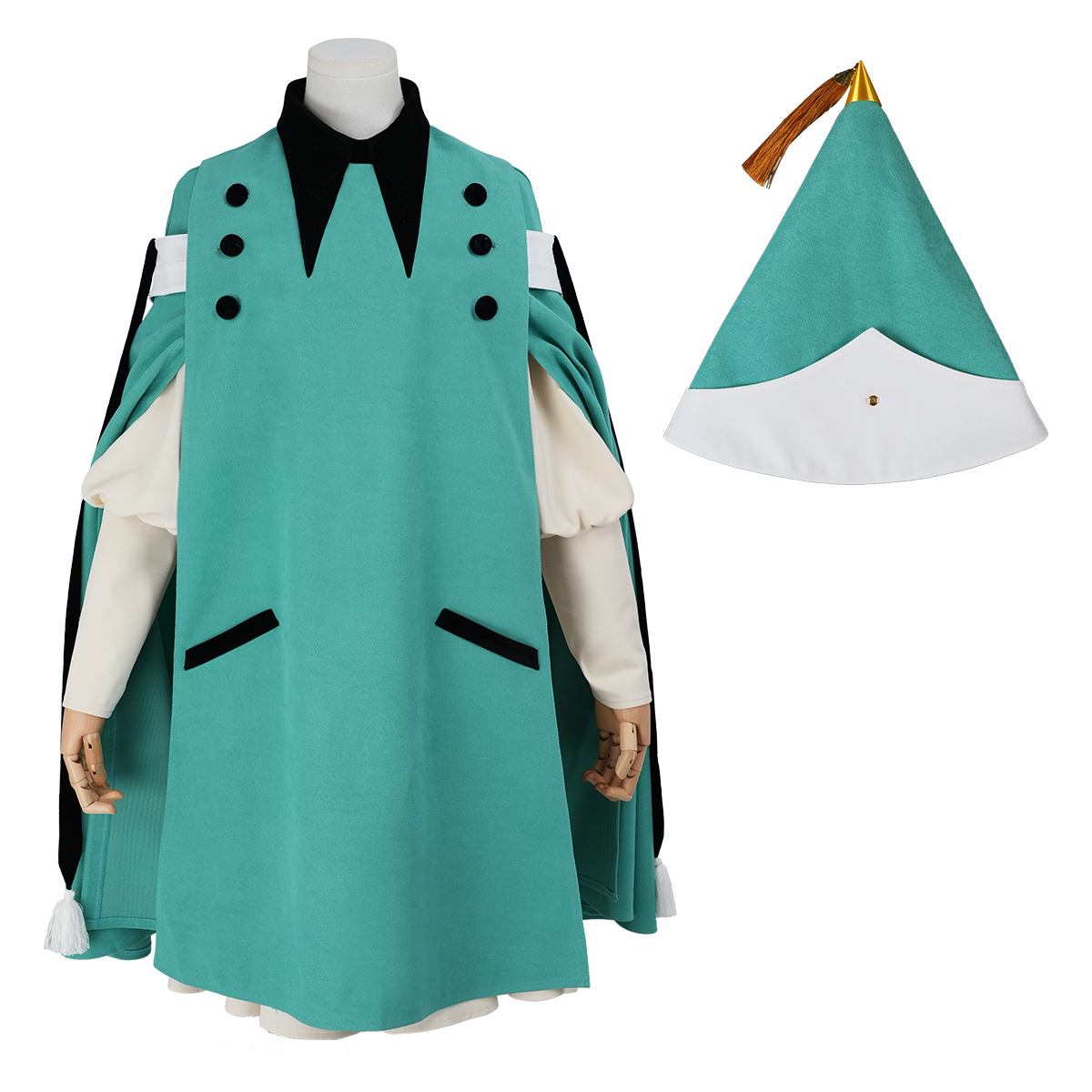 【新着商品】HOLOUN とンがり帽子の工房・アトリエ ココ コスプレ衣装 コスチューム 変身 仮装 クリスマス 祝日贈り物 ハロウィン適用 