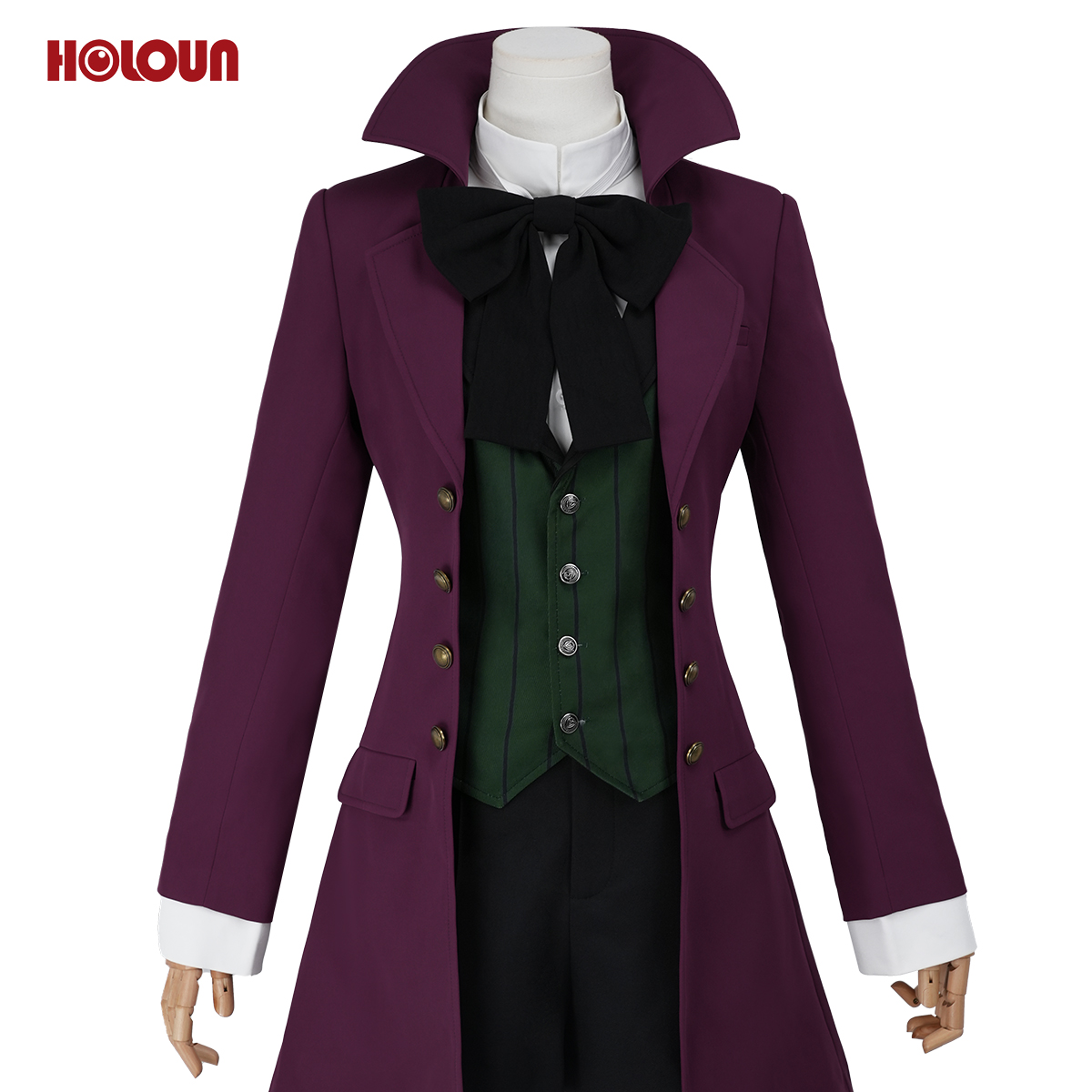 【新着商品】HOLOUN 黒の執事 アロイス・トランシーのコスプレ衣装 私服 日常着 貴族風 コスチューム 変身 仮装 クリスマス 祝日贈り物 ハロウィン適用 