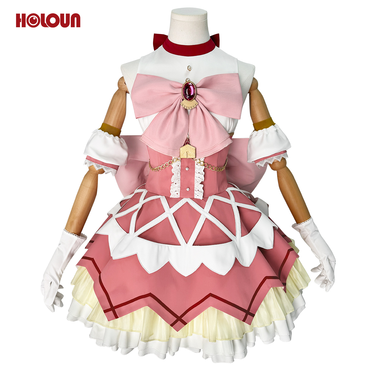【新着商品】HOLOUN 魔法まどか  廻天 劇場版 鹿目まどか 変身 戦闘服 豪華衣装セット コスプレ衣装 通常衣装 cosplay ハロウィン 変装 仮装 コスプレ演出服 コスチューム 舞台装 クリスマス 祝日贈り物
