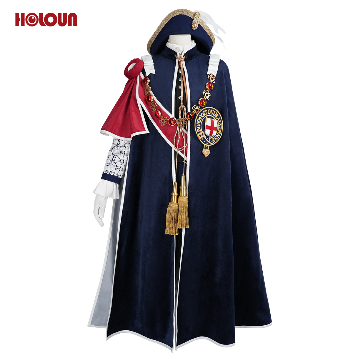 【新着商品】HOLOUN 黒の執事 叙勲式時 シエル 帽子付き ハロウィン仮装 豪華衣装セット コスプレ衣装 クリスマス イベント アニメ 演出服