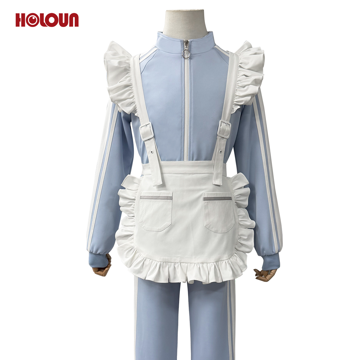 【新着商品】HOLOUN アンサンぶるEnsembleスターズ 星萌祭 あんスタ萌え萌え文化祭 水色 ジャージセット コスチューム ハロウィン仮装 イベント