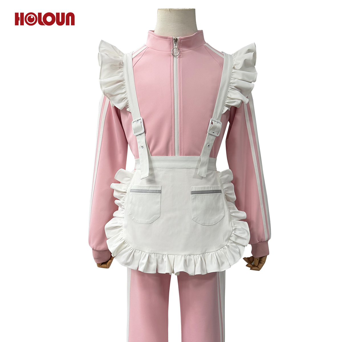 【新着商品】HOLOUN アンサンぶるEnsembleスターズ 星萌祭 あんスタ萌え萌え文化祭 ピンク ジャージセット コスチューム ハロウィン仮装 イベント