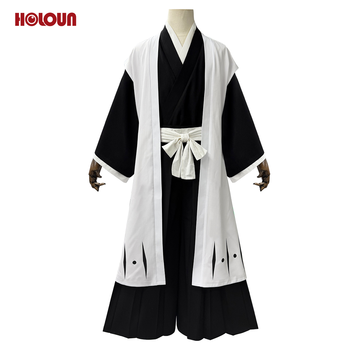 【新着商品】HOLOUN ブリーチBleAchh 護廷十三隊 羽織 袖なし 死覇装セット コスプレ衣装 着物 クリスマス イベント