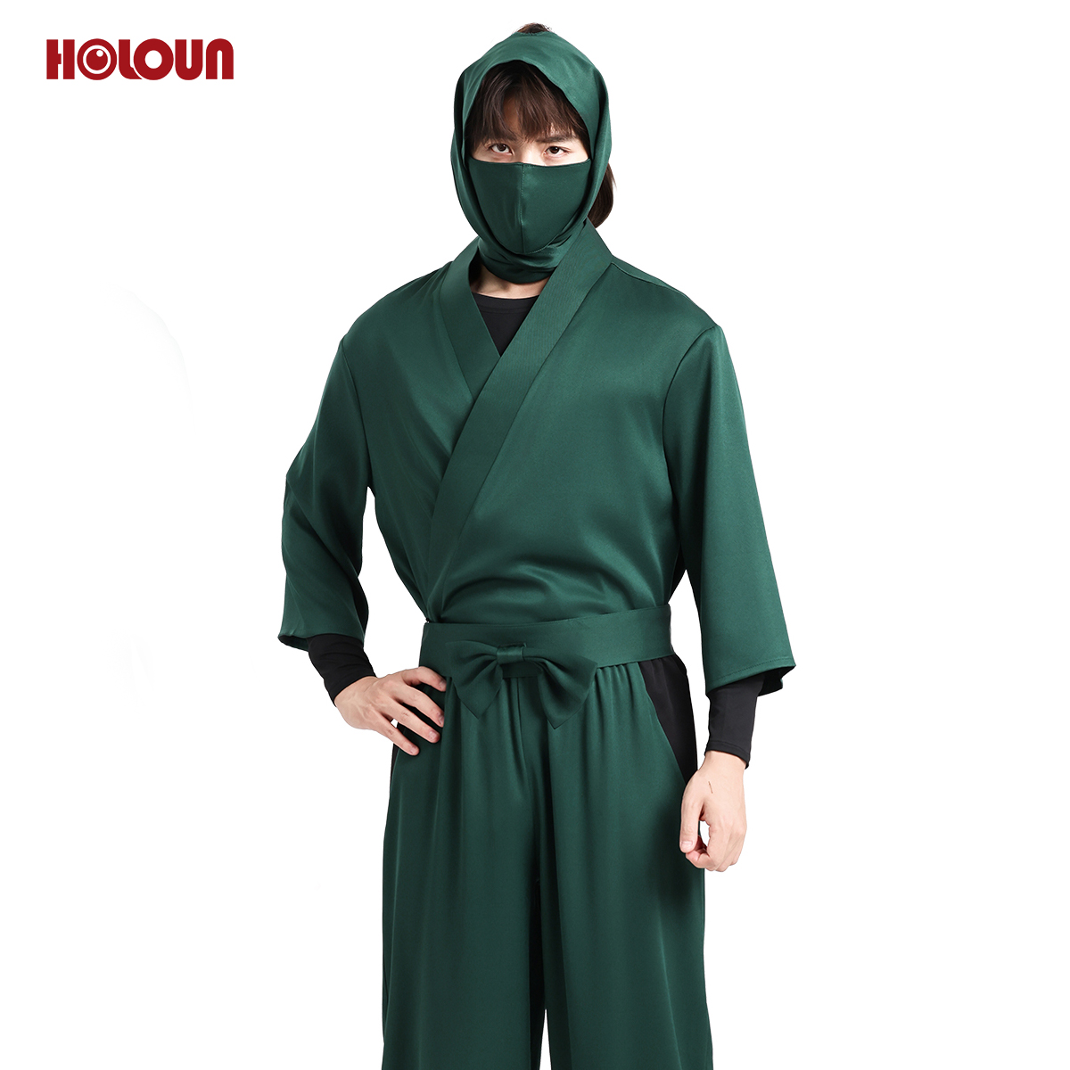 【在庫品】HOLOUN 忍たま Nintama 忍者 忍術学園 6年生の制服セット コスプレ衣装 ハロウィン適用 