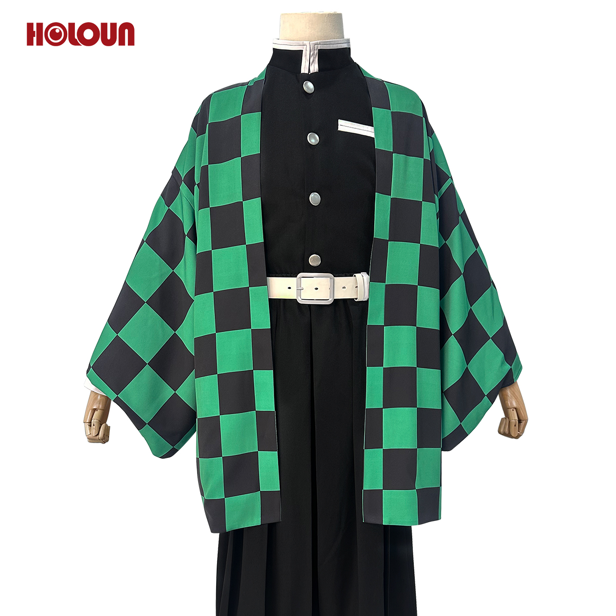 【在庫品】HOLOUN 鬼殺シリーズ KimetsU 鬼殺隊 竈門炭治郎 羽織 コスプレ衣装 ハロウィン適用 