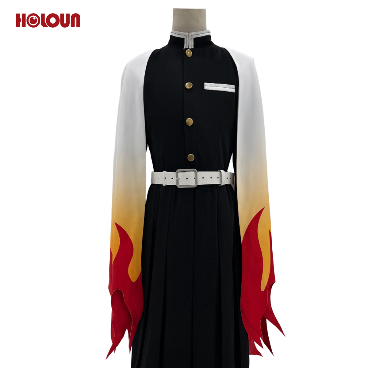 【在庫品】HOLOUN 鬼殺シリーズ KimetsU 鬼殺隊 炎柱 煉獄杏寿郎 羽織 コスプレ衣装 ハロウィン適用 