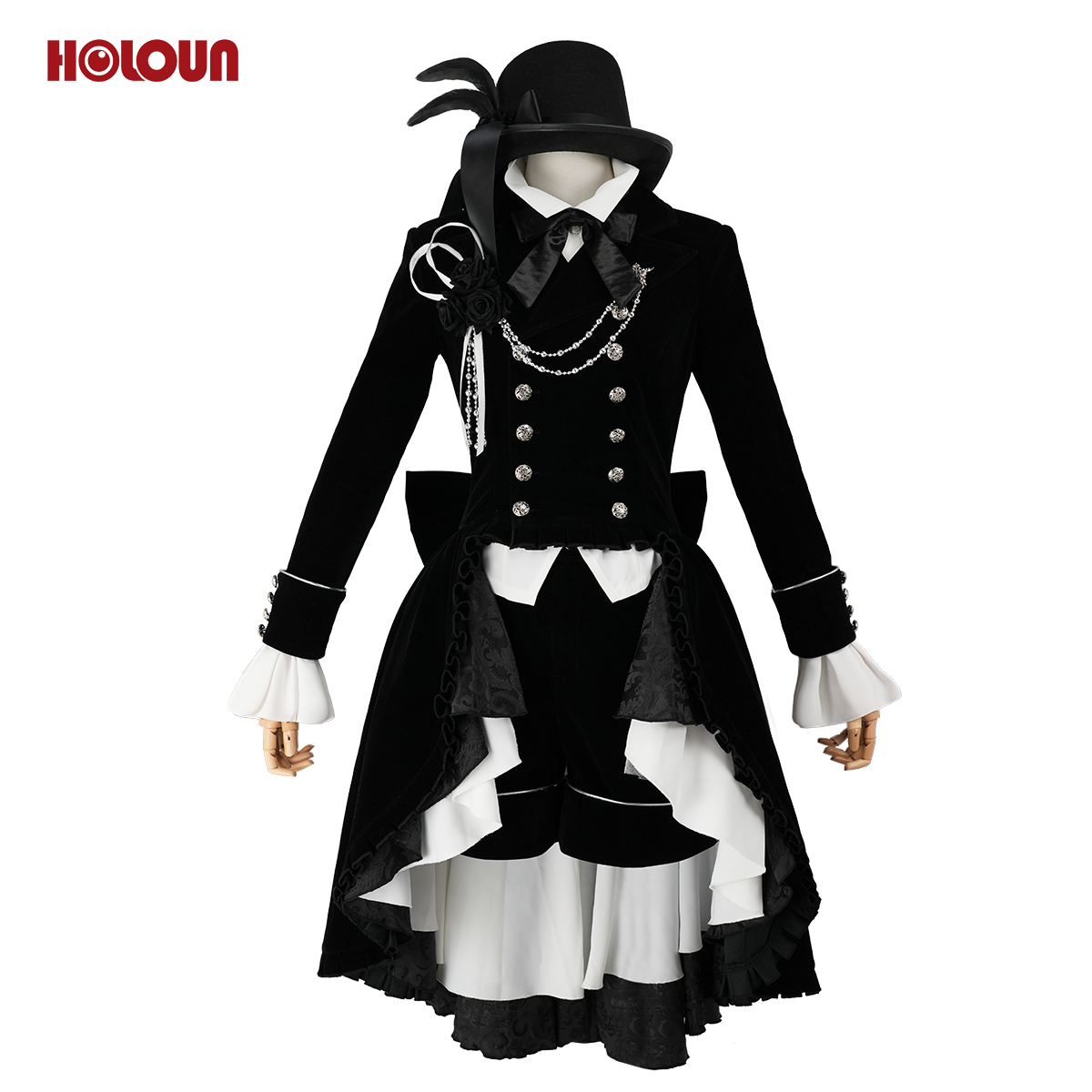 【新着商品】HOLOUN 黒の執事 シエル・ファントムハイヴのコスプレ服 6巻表紙 貴族風 コスチューム 変身 仮装 クリスマス 祝日贈り物 ハロウィン適用 