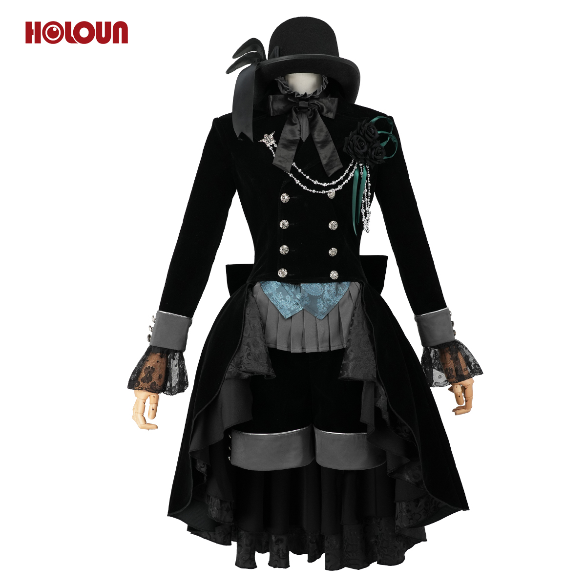 【新着商品】HOLOUN 黒の執事 双子 シエル・ファントムハイヴ 兄シエルのコスプレ服 6巻衣装 貴族風 コスチューム 変身 仮装 クリスマス 祝日贈り物 ハロウィン適用 