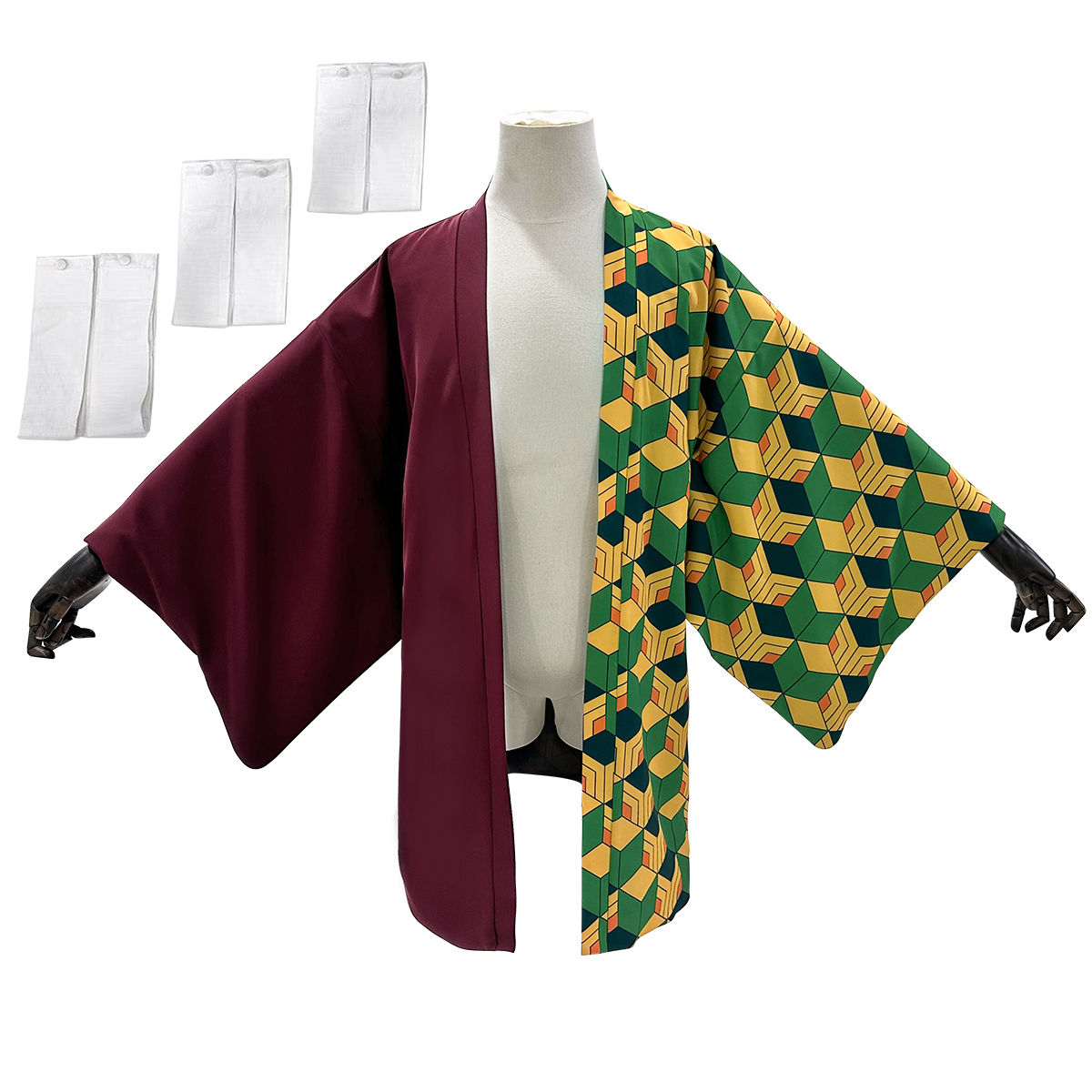 【在庫品】HOLOUN 鬼殺シリーズ KimetsU 鬼殺隊 水柱 冨岡義勇 羽織 コスプレ衣装 ハロウィン適用 