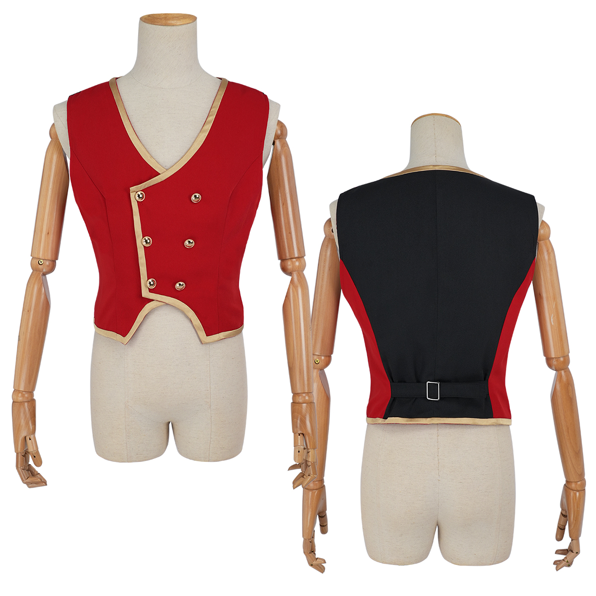 【在庫品】HOLOUN ツイステ Twisted ハーツラビュル寮 制服のベスト 3点 コスプレ衣装 ハロウィン適用 