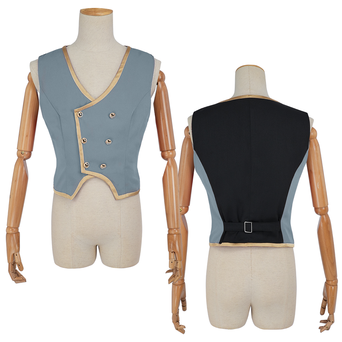 【在庫品】HOLOUN ツイステ Twisted オクタヴィネル寮 制服のベスト 3点 コスプレ衣装 ハロウィン適用 