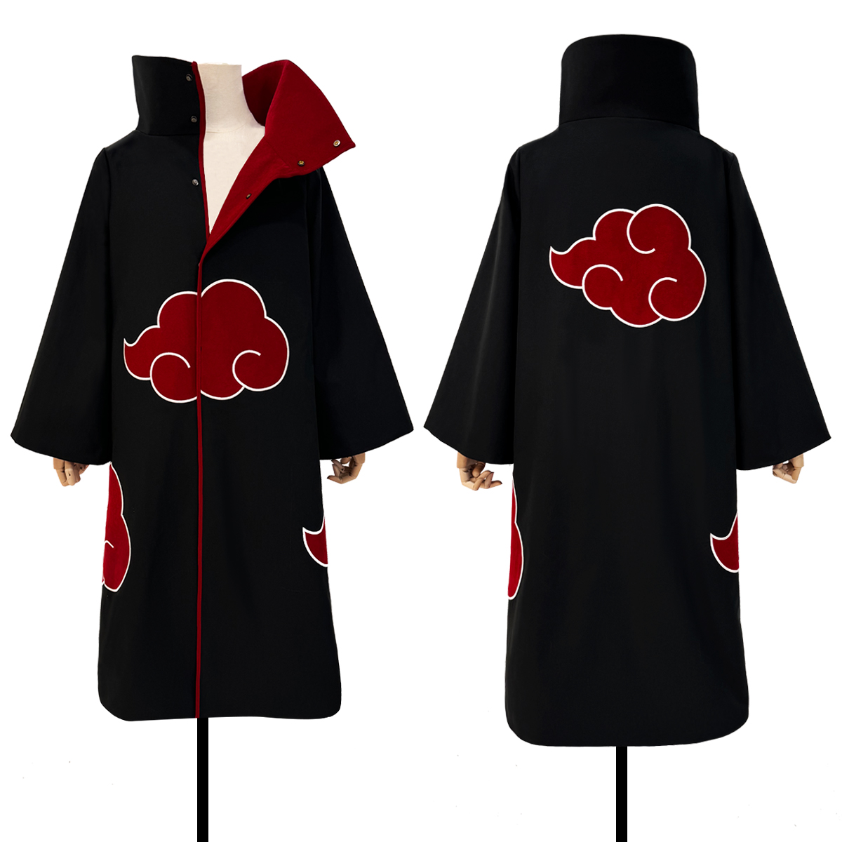 【在庫品】HOLOUN なると naルto 忍び疾風伝 忍者 暁組織コート コスプレ衣装 ハロウィン適用 