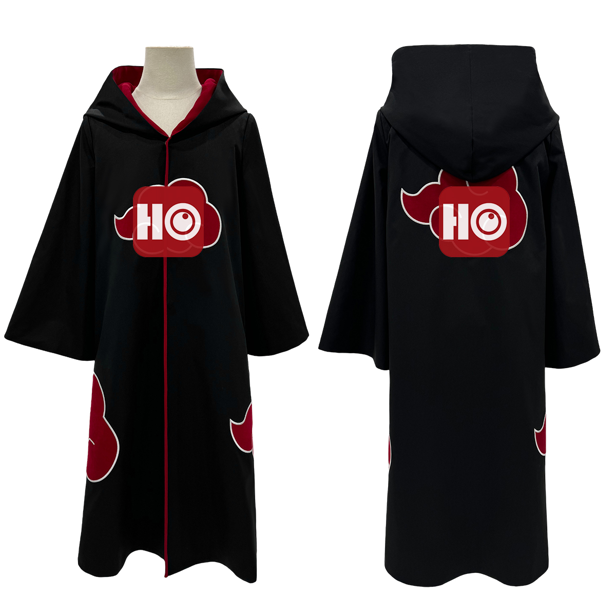 【在庫品】HOLOUN なると naルto 忍び疾風伝 忍者 暁・鷹小隊のコート コスプレ衣装 ハロウィン適用 