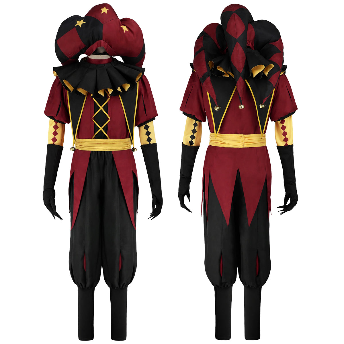 【新着商品】HOLOUN ザ・フリーク・サーカスFreakCircus ピエロPierrotのコスプレ服 ハロウィン仮装 ゲームコスプレ衣装 セット クリスマス イベント  ゲーム仮装 アニメ 演出服