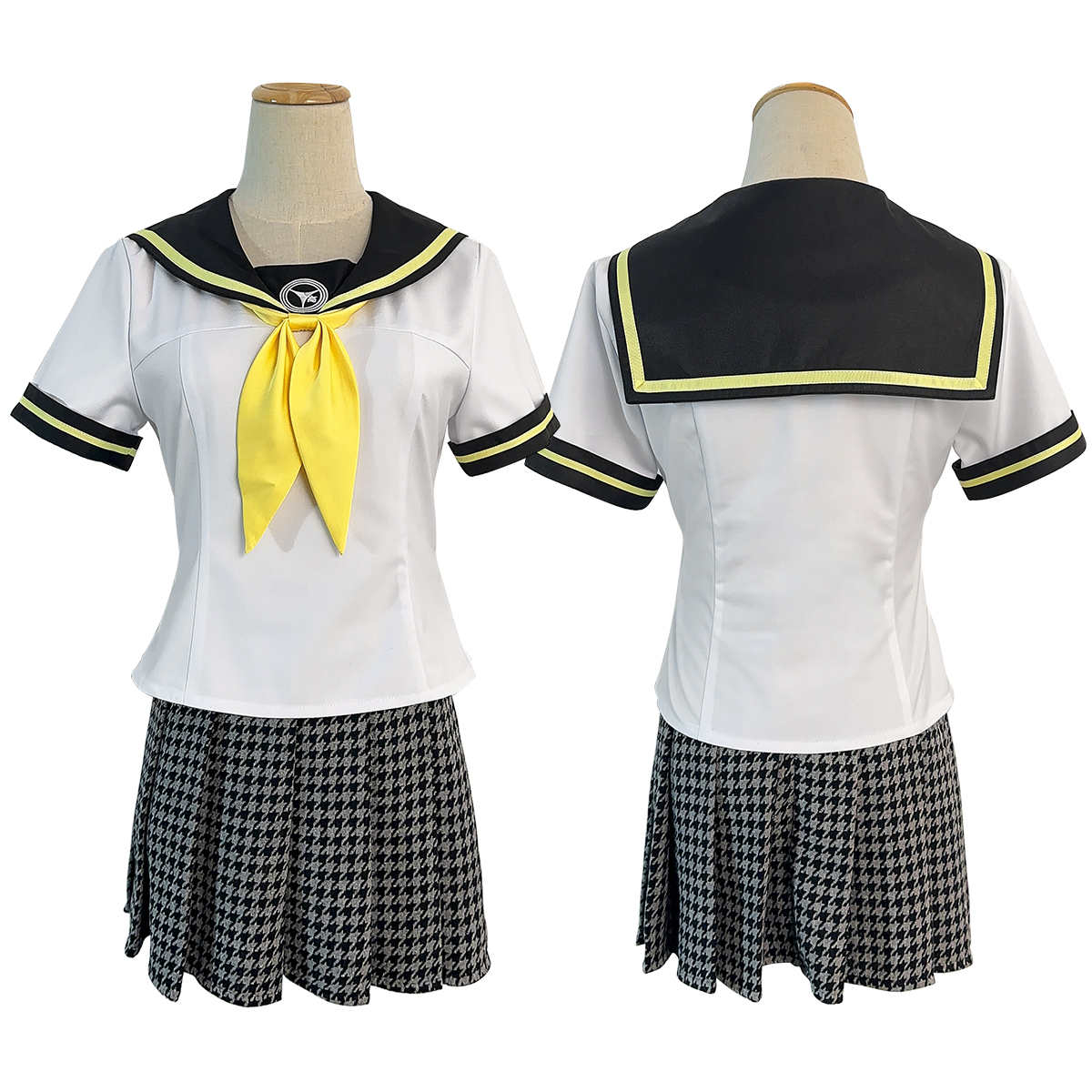 【在庫品】HOLOUN ペルソナ4 P4 八十神高等学校 夏制服 久慈川理世 学生制服 刺繡スタイル コスプレ衣装 コスチューム 変身 仮装 クリスマス 祝日贈り物 ハロウィン適用 