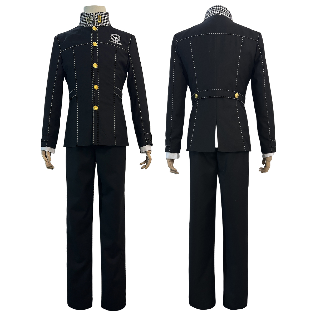 【在庫品】HOLOUN ペルソナ4 P4 八十神高等学校 鳴上悠 学生制服 刺繡スタイル コスプレ衣装 コスチューム 変身 仮装 クリスマス 祝日贈り物 ハロウィン適用 