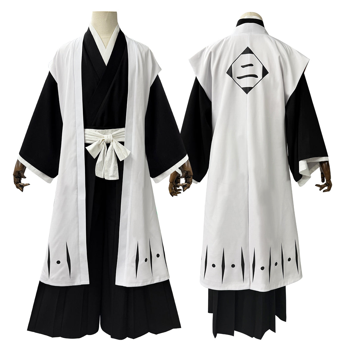 【新着商品】HOLOUN ブリーチBleAchh 護廷十三隊 羽織 袖なし 死覇装セット コスプレ衣装 着物 クリスマス イベント