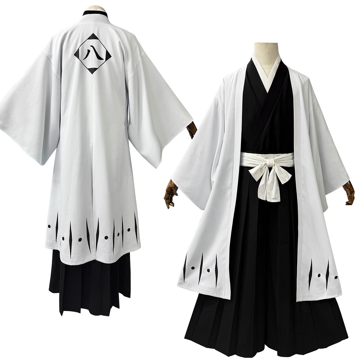 【新着商品】HOLOUN ブリーチBleAchh 護廷十三隊 羽織単品 袖付き 死覇装セット コスプレ衣装 着物 クリスマス イベント