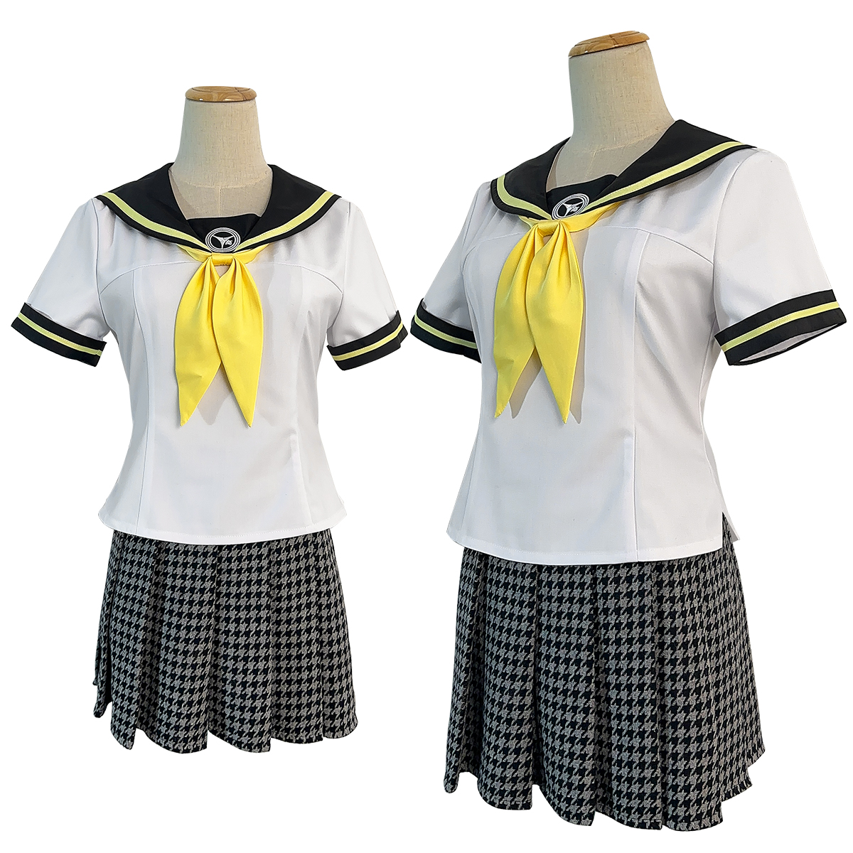 【在庫品】HOLOUN ペルソナ4 P4 八十神高等学校 夏制服 久慈川理世 学生制服 刺繡スタイル コスプレ衣装 コスチューム 変身 仮装 クリスマス 祝日贈り物 ハロウィン適用 