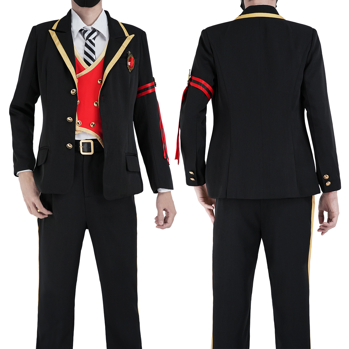 【在庫品】HOLOUN ツイステ Twisted ハーツラビュル寮 制服セット コスプレ衣装 ハロウィン適用 