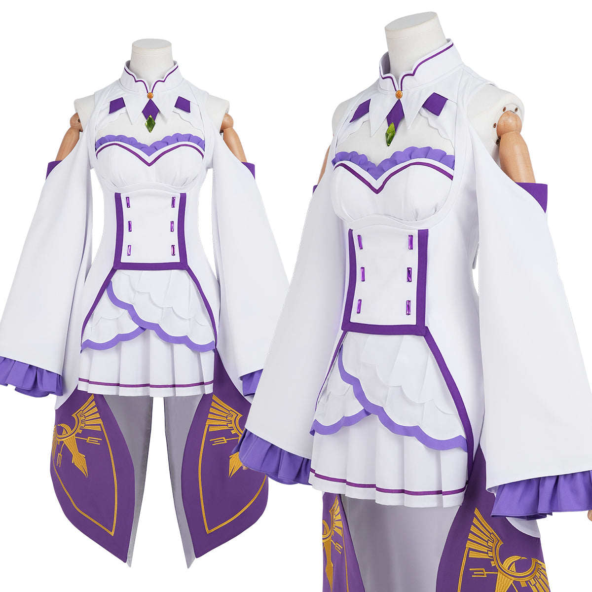 【新着商品】HOLOUN リゼロ re0 異世界の生活 リア エミリア コスプレ衣装 通常衣装 cosplay ハロウィン仮装 コスチューム 舞台装 クリスマス 祝日贈り物