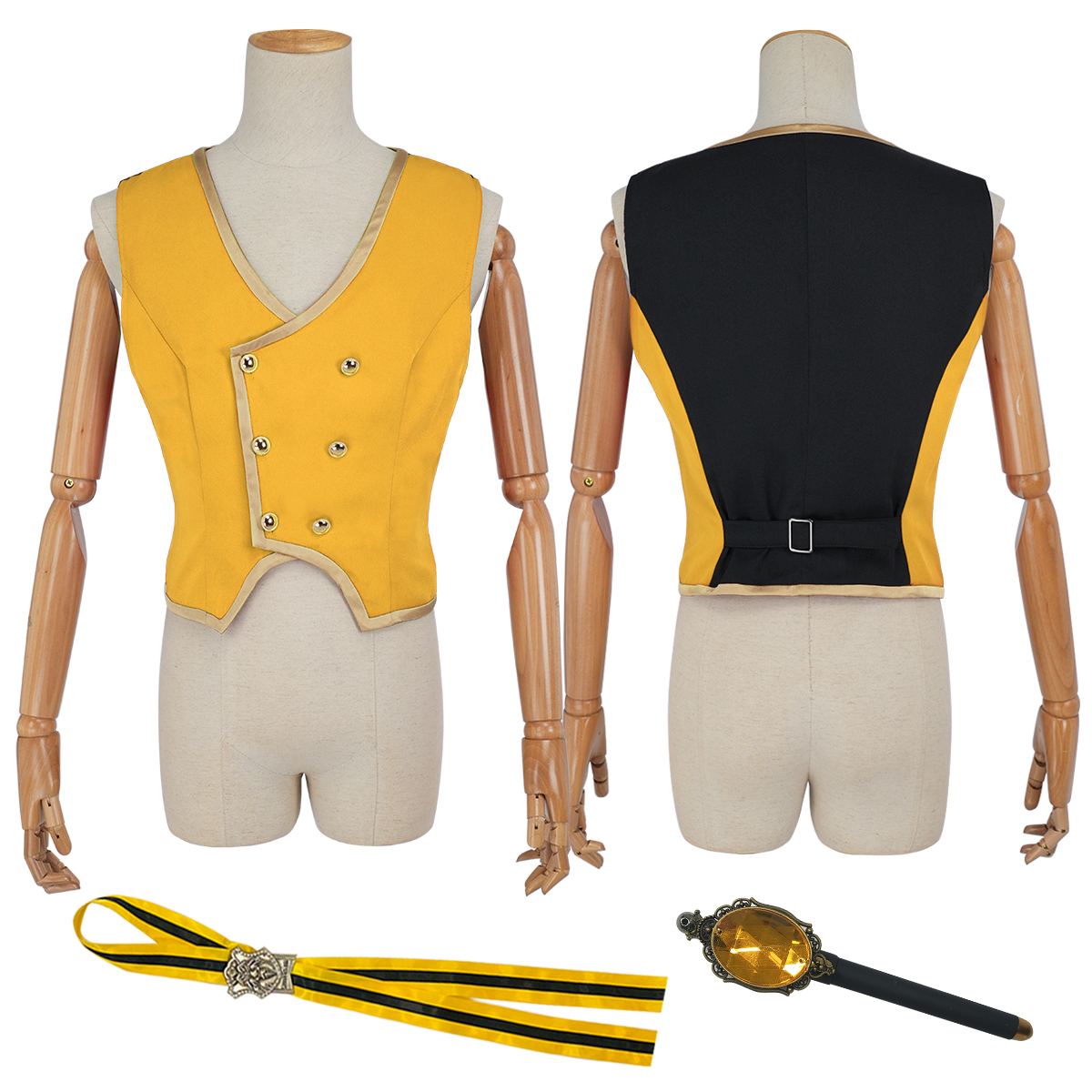 【在庫品】HOLOUN ツイステ Twisted サバナクロー寮 制服のベスト 3点 コスプレ衣装 ハロウィン適用 