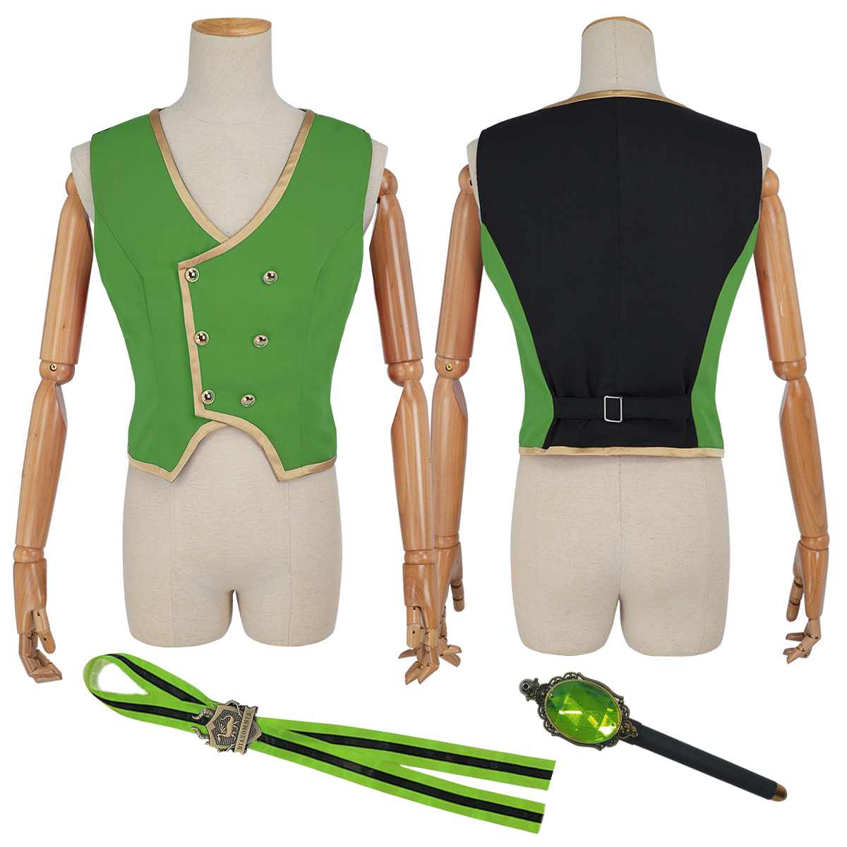 【在庫品】HOLOUN ツイステ Twisted ディアソムニア寮 制服のベスト 3点 コスプレ衣装 ハロウィン適用 