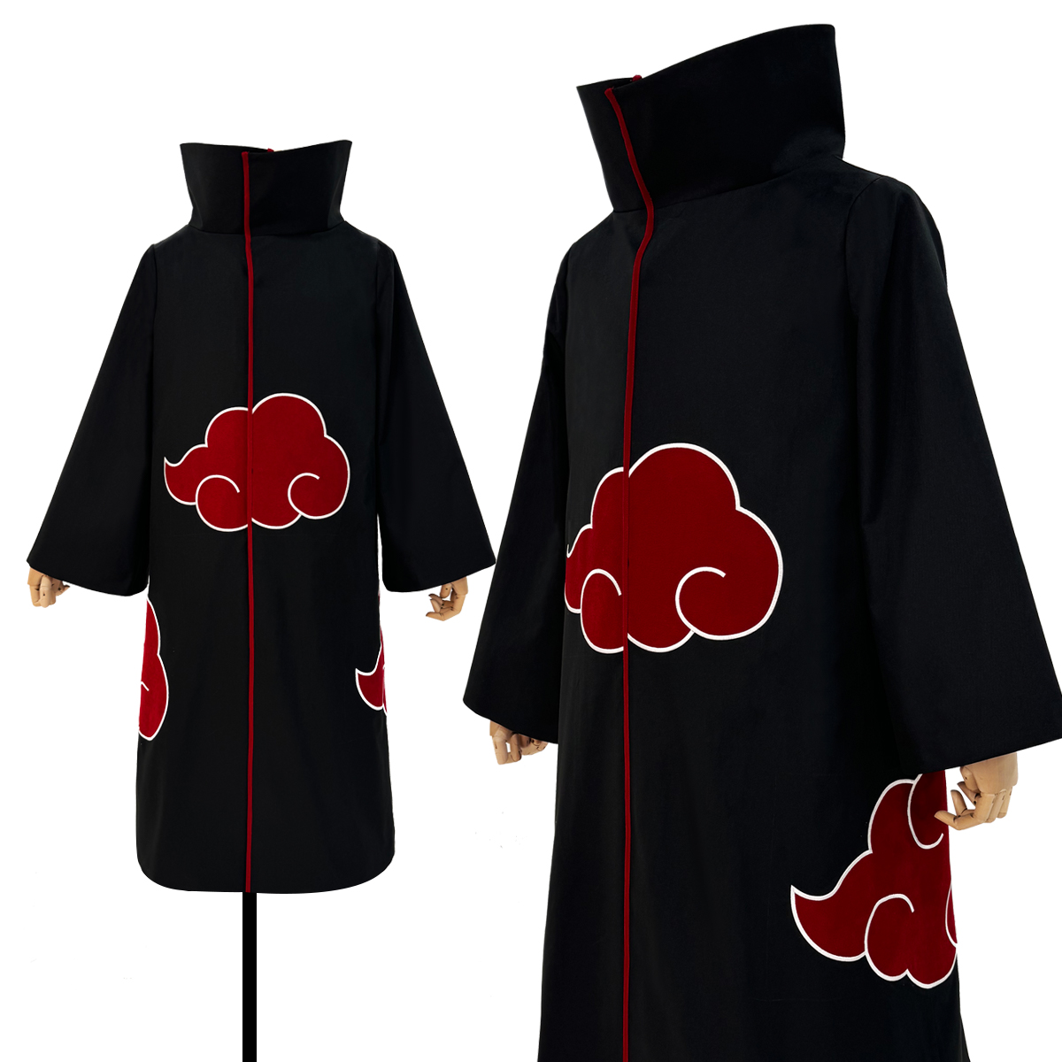 【在庫品】HOLOUN なると naルto 忍び疾風伝 忍者 暁組織コート コスプレ衣装 ハロウィン適用 