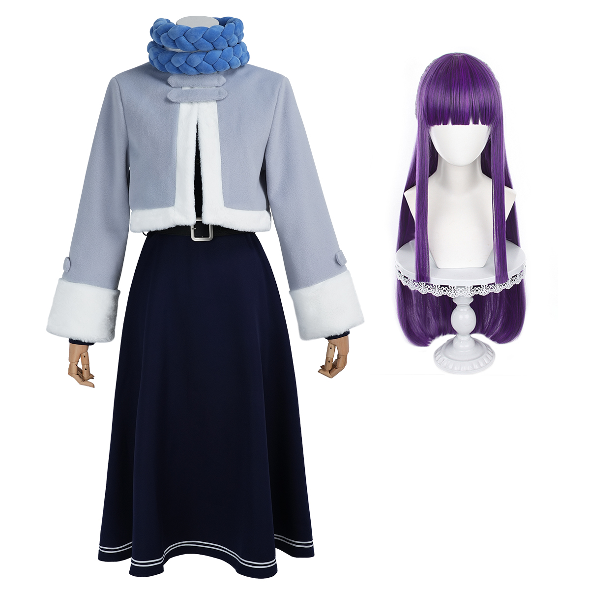 【在庫品】HOLOUN フリーレン Frieren 冬服 フェルンのコスプレ服 スカート 日常着 コスプレ衣装 ハロウィン適用 